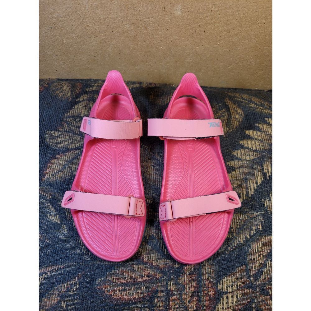 Teva Girl's Barracuda Pink Sandals- Size 13